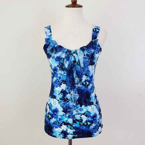 WHBM Floral Ruffle Front Cami - Picture 2 of 13